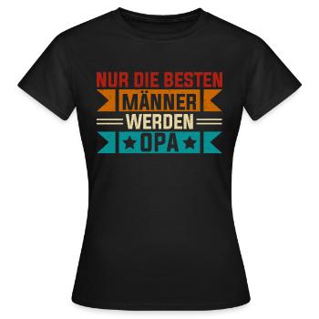 Grandpa, Grandpa, Grandpa, Grandpapa - Women's T-Shirt - black - Front - AI Model Female 172 dark (172cm)