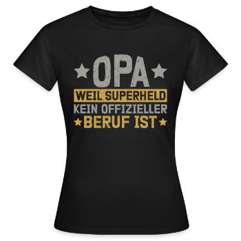 Grandpa, Grandpa, Grandpa, Grandpapa - Women's T-Shirt - black - Front - AI Model Female 172 dark (172cm)