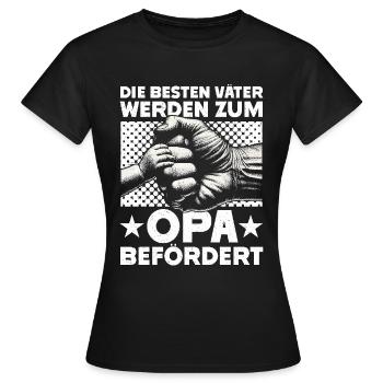 Grandpa, Grandpa, Grandpa, Grandpapa - Women's T-Shirt - black - Front - AI Model Female 172 dark (172cm)