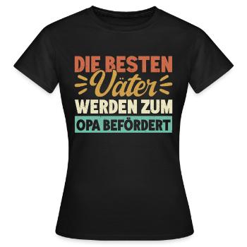 Grandpa, Grandpa, Grandpa, Grandpapa - Women's T-Shirt - black - Front - AI Model Female 172 dark (172cm)