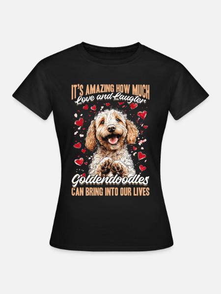 Goldendoodle Dog Owner - Frauen T-Shirt - Schwarz