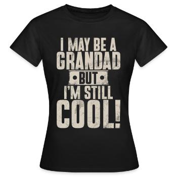 Grand-père Grand-père Pops Grand-parent - T-shirt Femme - noir - Devant - AI Model Female 172 dark (172cm)