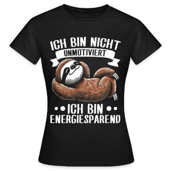 paresseux paresseux paresseux amant paresseux - T-shirt Femme - noir - Devant - AI Model Female 172 dark (172cm)