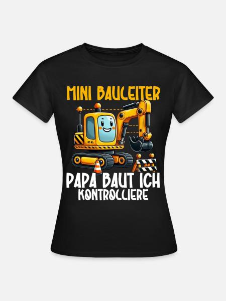 Kinder Bauleiter Projektleiter Bauunternehmer - Frauen T-Shirt - Schwarz