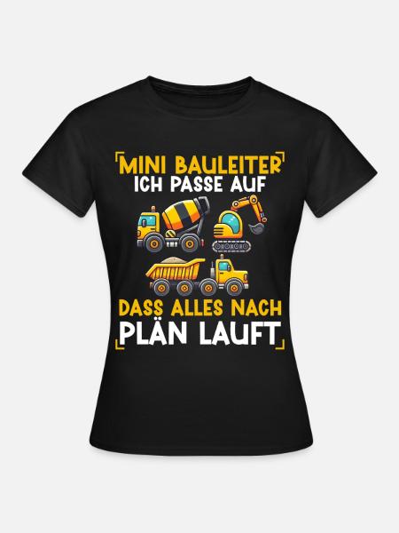 Kinder Bauleiter Projektleiter Bauunternehmer - Frauen T-Shirt - Schwarz