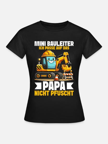 Kinder Bauleiter Projektleiter Bauunternehmer - Frauen T-Shirt - Schwarz