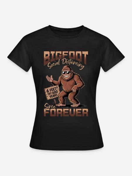 Bigfoot Sasquatch - Frauen T-Shirt - Schwarz
