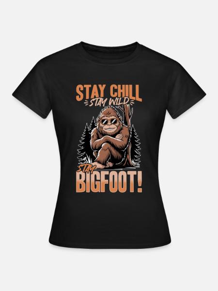 Bigfoot Sasquatch - Frauen T-Shirt - Schwarz
