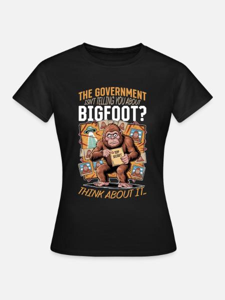 Bigfoot Sasquatch - Frauen T-Shirt - Schwarz