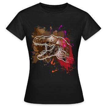 Dinosaure dinosaure - T-shirt Femme - noir - Devant - AI Model Female 172 dark (172cm)