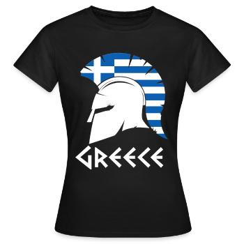 Greece - Women's T-Shirt - black - Front - AI Model Female 172 dark (172cm)
