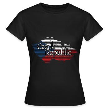 tschechien - Frauen T-Shirt - Schwarz - Vorne - AI Model Female 172 dark (172cm)