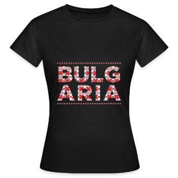 Bulgarie - T-shirt Femme - noir - Devant - AI Model Female 172 dark (172cm)