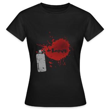 Graffitis - Graffitti - T-shirt Femme - noir - Devant - AI Model Female 172 dark (172cm)