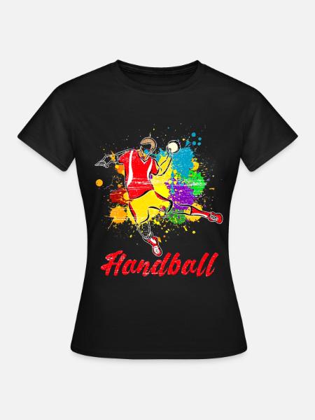 Handball - Frauen T-Shirt - Schwarz