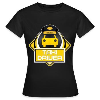taxi - Frauen T-Shirt - Schwarz - Vorne - AI Model Female 172 dark (172cm)