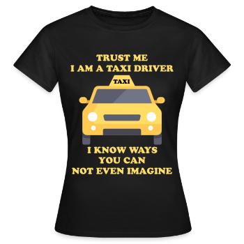 Chauffeur de taxi - Taxi - T-shirt Femme - noir - Devant - AI Model Female 172 dark (172cm)