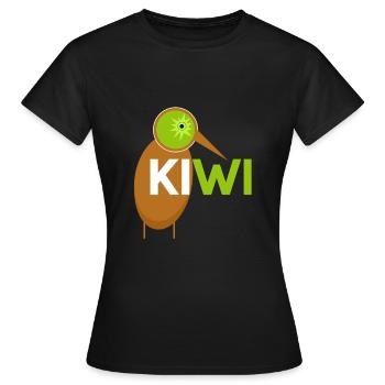 kiwi - T-shirt Femme - noir - Devant - AI Model Female 172 dark (172cm)