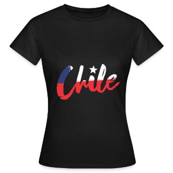 Chile - Frauen T-Shirt - Schwarz - Vorne - AI Model Female 172 dark (172cm)