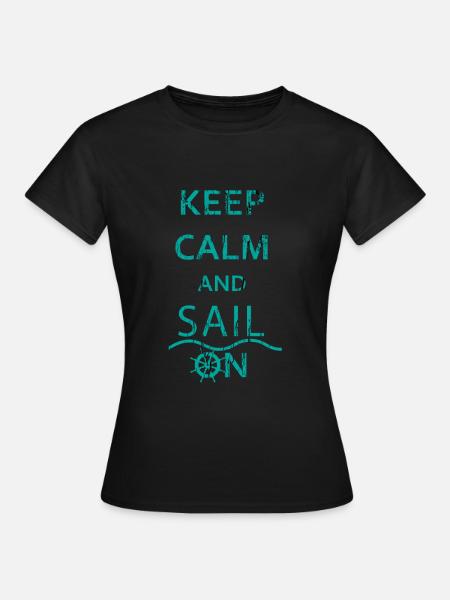 Sailing sailing ship - Women's T-Shirt - black
