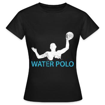 Wasserball - Frauen T-Shirt - Schwarz - Vorne - AI Model Female 172 dark (172cm)