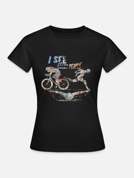 Triathlon sport - Frauen T-Shirt - Schwarz