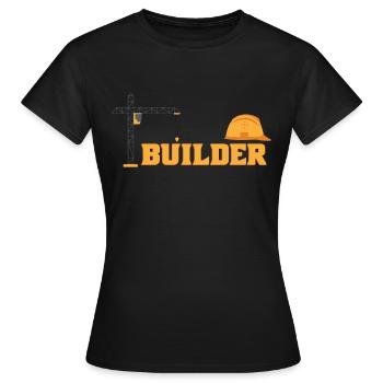 Ouvriers du bâtiment - T-shirt Femme - noir - Devant - AI Model Female 172 dark (172cm)
