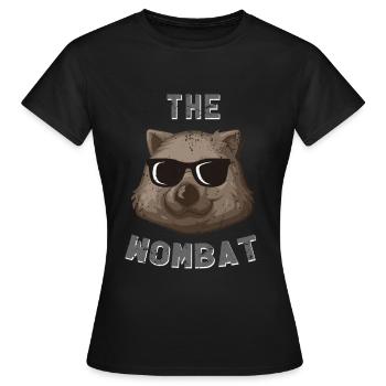 wombat - T-shirt Femme - noir - Devant - AI Model Female 172 dark (172cm)
