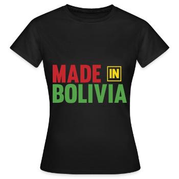 Bolivien - Frauen T-Shirt - Schwarz - Vorne - AI Model Female 172 dark (172cm)