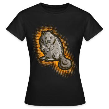 Bieber - Frauen T-Shirt - Schwarz - Vorne - AI Model Female 172 dark (172cm)