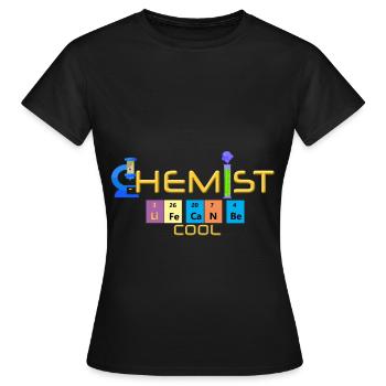 Chimiste - T-shirt Femme - noir - Devant - AI Model Female 172 dark (172cm)