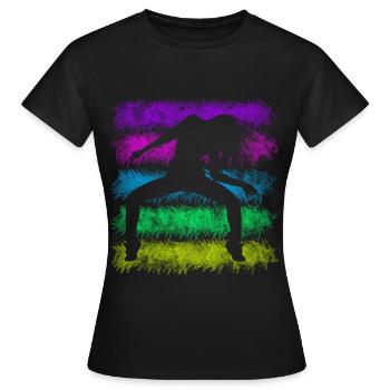 Break Dance - Frauen T-Shirt - Schwarz - Vorne - AI Model Female 172 dark (172cm)