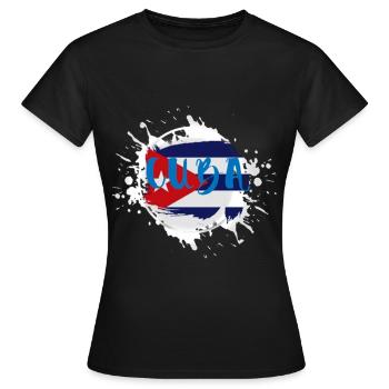 Cuba - T-shirt Femme - noir - Devant - AI Model Female 172 dark (172cm)