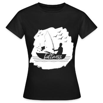 Pêcheur pêcheur - T-shirt Femme - noir - Devant - AI Model Female 172 dark (172cm)