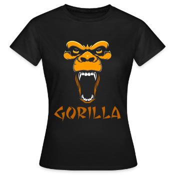 gorilla - Women's T-Shirt - black - Front - AI Model Female 172 dark (172cm)