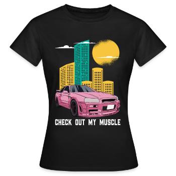 Voiture de sport Automobile - T-shirt Femme - noir - Devant - AI Model Female 172 dark (172cm)