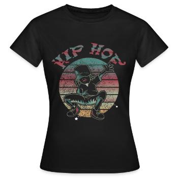Beat Hip Hop bboy - Frauen T-Shirt - Schwarz - Vorne - AI Model Female 172 dark (172cm)