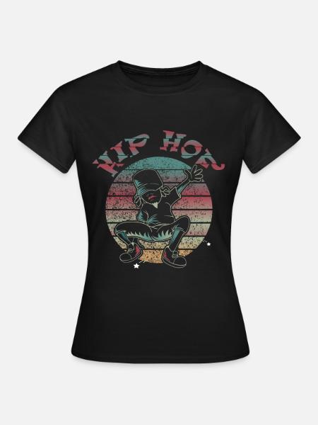 Beat Hip Hop bboy - Frauen T-Shirt - Schwarz