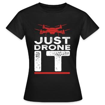 Drone Pilot fly - T-shirt Femme - noir - Devant - AI Model Female 172 dark (172cm)