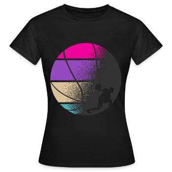 Basketball - BBall - Basket Ball - Basketballer - Frauen T-Shirt - Schwarz - Vorne - AI Model Female 172 dark (172cm)
