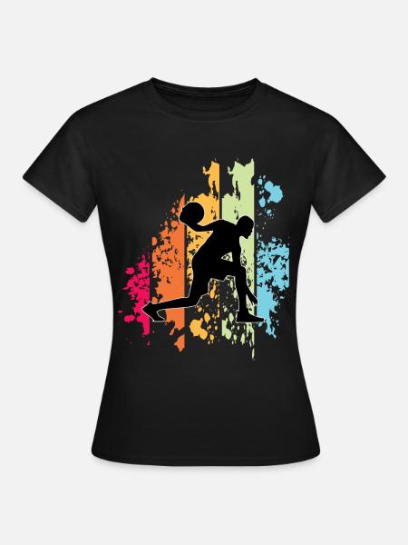 Basketball Sport T Shirt - Frauen T-Shirt - Schwarz