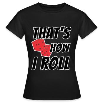 Gambling Casino - Women's T-Shirt - black - Front - AI Model Female 172 dark (172cm)