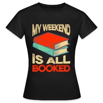 Buchliebhaber Geschenke Süße Buch Geschenkideen - Frauen T-Shirt - Schwarz - Vorne - AI Model Female 172 dark (172cm)