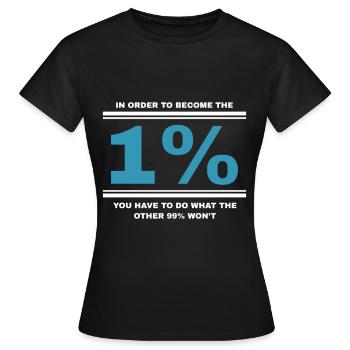 Echter Kapitalist Kapitalismus Geschenk - Frauen T-Shirt - Schwarz - Vorne - AI Model Female 172 dark (172cm)