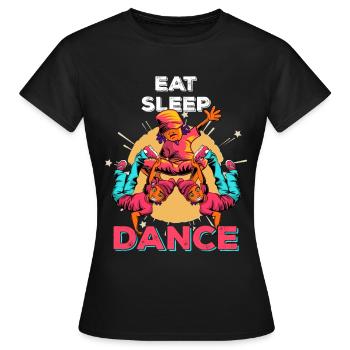 Hip Hop Breakdance Street Dance Dancer Music - T-shirt Femme - noir - Devant - AI Model Female 172 dark (172cm)