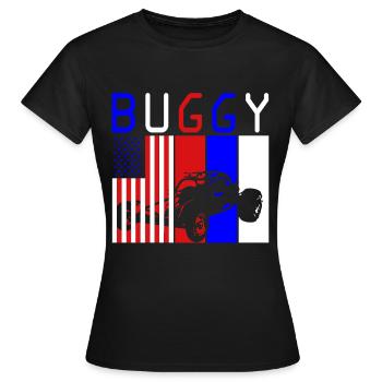 Buggy Geländefahrt Offroad Sand - Frauen T-Shirt - Schwarz - Vorne - AI Model Female 172 dark (172cm)