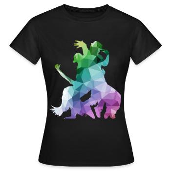 Breakdance B-Boy Breaker Breakdancer B-Girl HipHop - T-shirt Femme - noir - Devant - AI Model Female 172 dark (172cm)