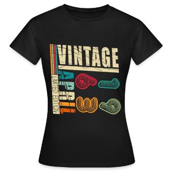 Avril 1963 Anniversaire Avril 1963 Avril - T-shirt Femme - noir - Devant - AI Model Female 172 dark (172cm)