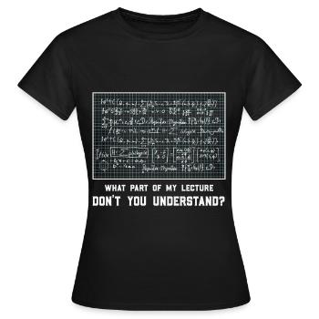 Mathematik Mathematiker Mathelehrer Funktionen - Frauen T-Shirt - Schwarz - Vorne - AI Model Female 172 dark (172cm)