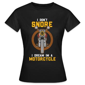 Motorrad fahren ist keine Krankheit Chopper - Frauen T-Shirt - Schwarz - Vorne - AI Model Female 172 dark (172cm)